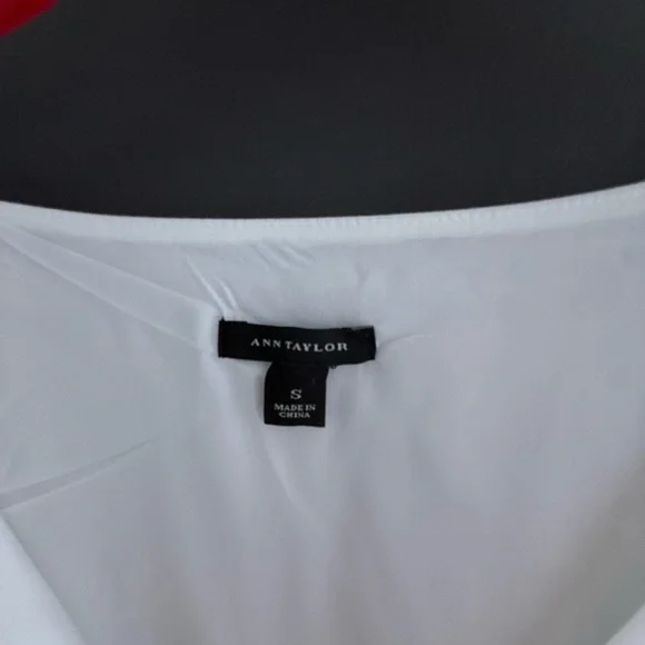 Ann Taylor White Lace Dress size Small Boho Tunic Mini Cotton Embroidered - Picture 8 of 16